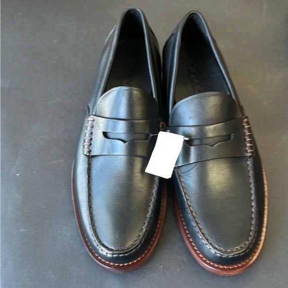 Coach Men penny loafers leather Size 9 Beautiful ! - Picture 1 of 4